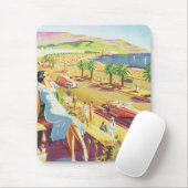 Tapis De Souris Affiche de la Côte d'Azur (Avec souris)