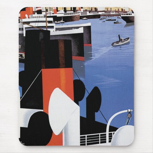 Tapis De Souris Affiche de Marseille (Devant)