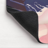 Tapis De Souris Affiche de vacances rétro Ski Zermatt (Coin)