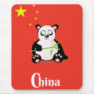 Tapis De Souris Affiche de voyage China Panda.
