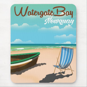 Tapis De Souris Affiche de voyage de style vintage de Watergate Ba