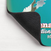 Tapis De Souris Affiche de voyage du parc national de Shenandoah. (Coin)