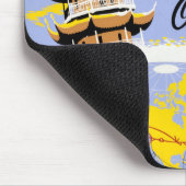 Tapis De Souris Affiche de voyage pour Northwest Orient Airlines (Coin)