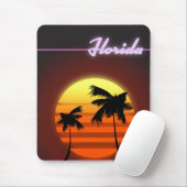 Tapis De Souris Affiche Florida Sunset 1984 (Avec souris)