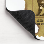 Tapis De Souris Affiche Recherchée de blaireau de miel (Coin)
