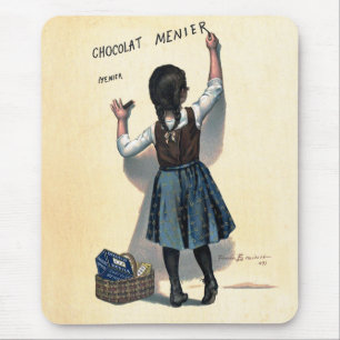 Tapis De Souris Affiche vintage Chocolat Menier française Art Boui