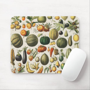 Tapis De Souris Affiches de fruits botaniques français vintage