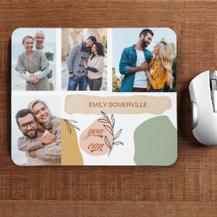 Tapis De Souris Affirmation Positive « Vous Pouvez » 4 Collage Pho