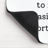 Tapis De Souris Affirmation quotidienne (Coin)