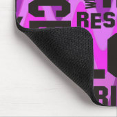 Tapis De Souris affirmations noir - rose sinus (Coin)