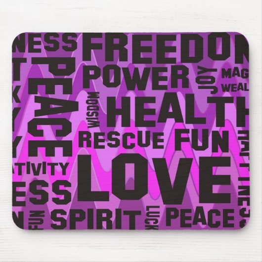 Tapis De Souris affirmations noir - rose sinus (Devant)