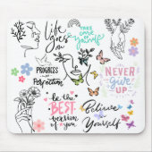 Tapis De Souris Affirmations positives (Devant)