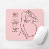 Tapis De Souris Affirmations roses Mousepad de naissance (Avec souris)