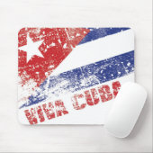 Tapis de souris affligé par drapeau du Cuba de (Avec souris)