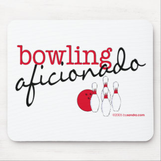 Tapis De Souris Aficionado de bowling