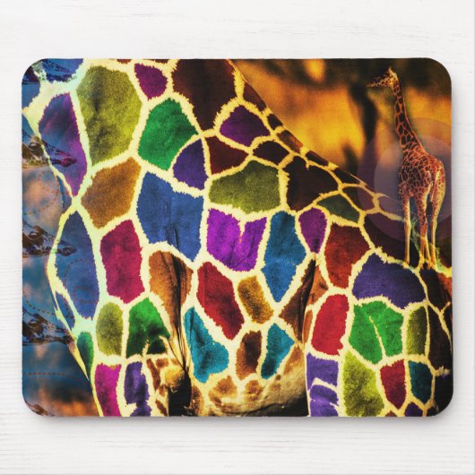 Tapis De Souris Africain Mousepad - coloré (Devant)