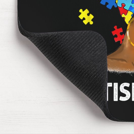 Tapis De Souris Africain Noir Autisme Maman Afro Mère Autisme Awar (Coin)