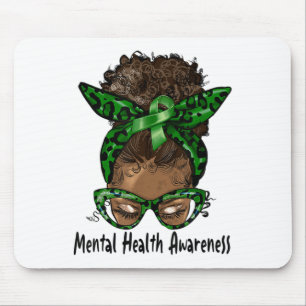 Tapis De Souris African American Black Woman Mental Health Award