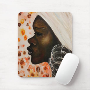 Tapis De Souris African Beauty Souris Pad Femme Peinture Visage