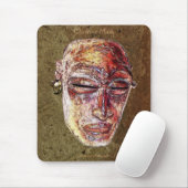 Tapis De Souris African Chokwe Tribal Mask Art Mousepad (Avec souris)