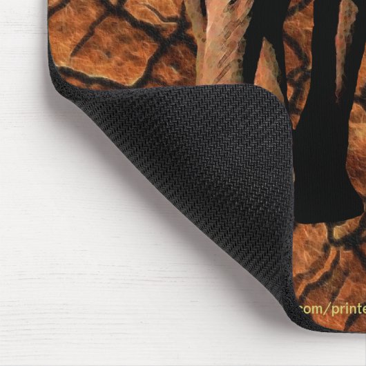 Tapis De Souris African Elephant Big Five Animal Mousepad (Coin)