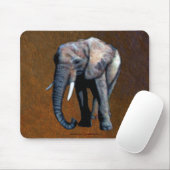 Tapis De Souris African Elephant Big Five Animal Mousepad (Avec souris)