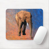 Tapis De Souris African Elephant Big Five Animal Mousepad (Avec souris)