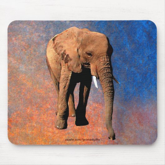 Tapis De Souris African Elephant Big Five Animal Mousepad (Devant)