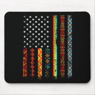 Tapis De Souris African Kente Cloth American Flag African Black Hi