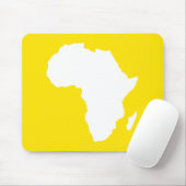 Tapis De Souris Afrique Audacieuse Jaune Dorée (Avec souris)