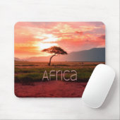 Tapis De Souris Afrique Coucher de soleil (Avec souris)