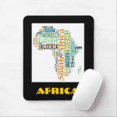 Tapis De Souris Afrique Word ; Art (Avec souris)