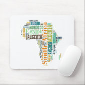 Tapis De Souris Afrique Word Art (Avec souris)