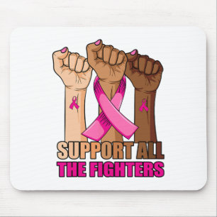 Tapis De Souris Afro Soutien Tous Les Combattants Cancer Du Sein R