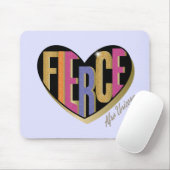 Tapis De Souris Afro Unicorn Fierce Heart Design (Avec souris)