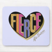 Tapis De Souris Afro Unicorn Fierce Heart Design (Devant)