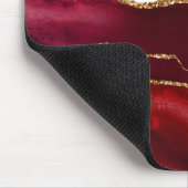 Tapis De Souris Agate bordeaux et or (Coin)
