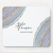 Tapis De Souris Agate élégante moderne Mousepad de Geode de (Devant)