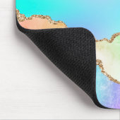 Tapis De Souris Agate Holo | Faux Iridescente Pastel Ombre Marble (Coin)