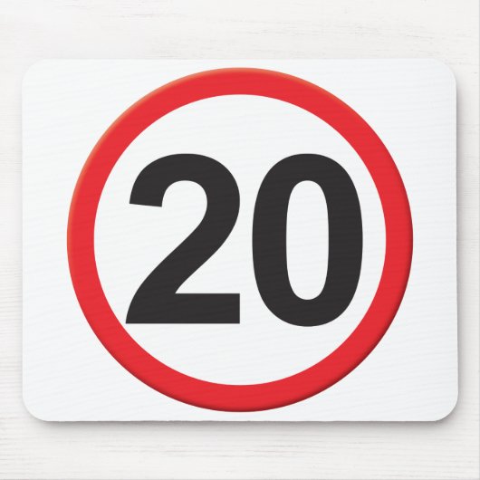 Tapis De Souris Âge 20 (Devant)