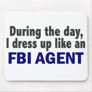 Tapis De Souris Agent du FBI au cours de la journée