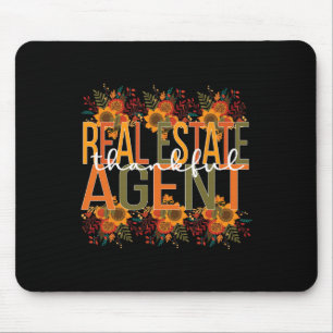 Tapis De Souris Agent immobilier de Thanksgiving