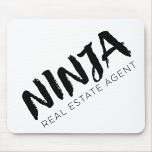 Tapis De Souris Agent immobilier moderne Mousepad de calligraphie