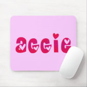 Tapis De Souris Aggie dans les coeurs (Avec souris)