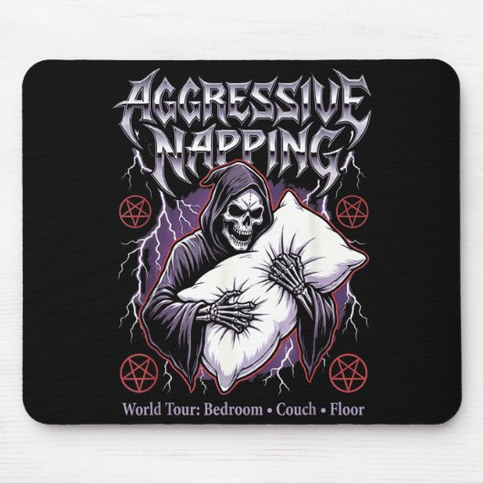 Tapis De Souris Aggressive Napng Funny Heavy Metal Grim Reaper Sle (Devant)