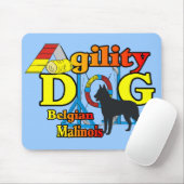 Tapis De Souris Agility Belgique Cadeaux Malinois (Avec souris)