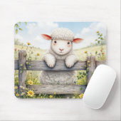 Tapis De Souris Agneau Migné À La Ferme (Avec souris)