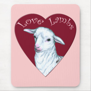 Tapis De Souris Agneaux d'amour