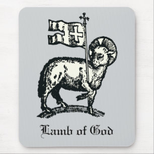 Tapis De Souris Agnus Dei L'Agneau pascal de Dieu Beaux-Arts