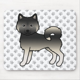 Tapis De Souris Agouti Alaskan Malamute mignon chien de dessin